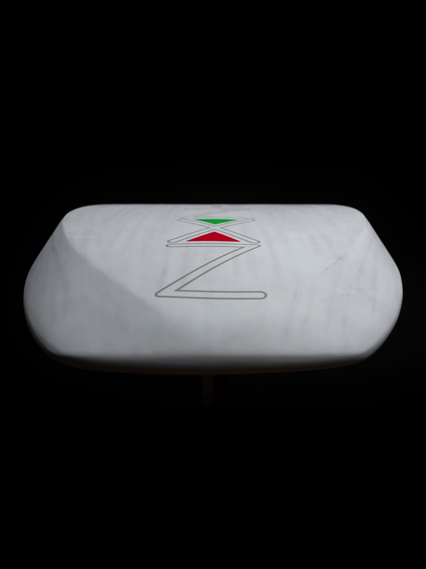 Bottom front view Nexen Wing Foil Board white 60L Nexen logo